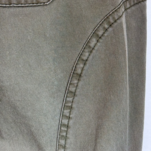 LONDONJEAN Chino Stretch Christie Fit Boot Cut Olive Green Khaki Size 4P - Picture 6 of 9